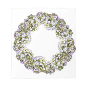 Bloc-note Couronne d'Hydrangea