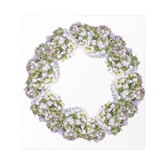 Bloc-note Couronne d'Hydrangea (Devant)
