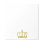 Bloc-note Couronne d'or + vos idées (Devant)