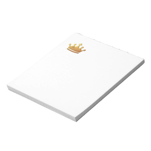 Bloc-note Couronne dorée "3D" (Tourné)