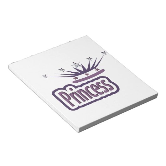 Bloc-note Couronne princière pourpre (Incliné)