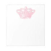 Bloc-note Couronne rose (Devant)
