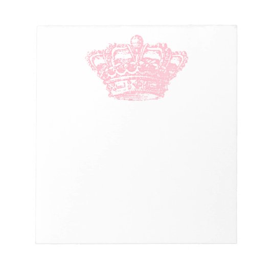 Bloc-note Couronne rose (Devant)