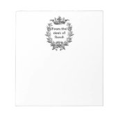 Bloc-note Couronne vintage et couronne (Devant)