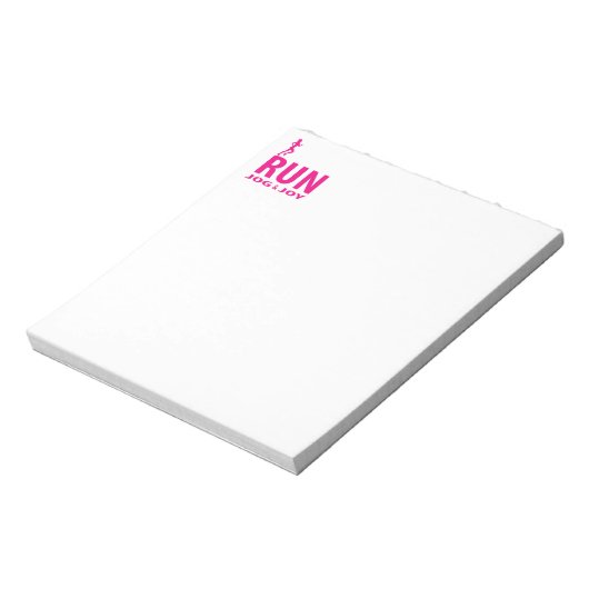 Bloc-note Course, jogging et joie (Tourné)