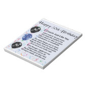 Bloc-note Cousin Poem 50e anniversaire (Tourné)