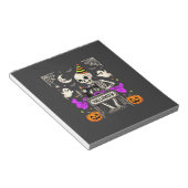 Bloc-note Couture de squelette d'Halloween Citrouille fantôm (Incliné)