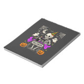 Bloc-note Couture de squelette d'Halloween Citrouille fantôm (Tourné)