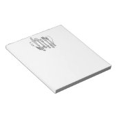 Bloc-note Couverts Design Noir Blanc 5,5" x 6" (Incliné)