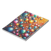 Bloc-note Couverture de bulles colorées (Tourné)