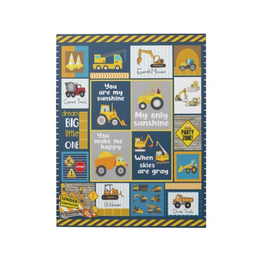 Bloc-note Couverture de construction, cadeaux de constructio (Tourné)