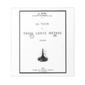 Bloc-note Couverture de l'ouvrage La tour – Gustave Eiffel (Devant)
