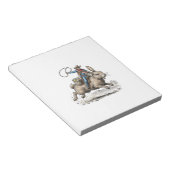 Bloc-note Cowboy Riding Easter Bunny Western Howdy Easter Fu (Incliné)