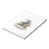 Bloc-note Cowboy Riding Easter Bunny Western Howdy Easter Fu (Tourné)
