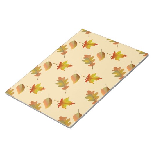 Bloc-note Cozy autumn maple leaves oak leaves (Incliné)