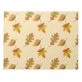 Bloc-note Cozy autumn maple leaves oak leaves (Devant)
