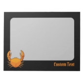 Bloc-note Crab orange (Devant)