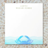 Bloc-note Crabe bleu