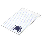 Bloc-note Crabe bleu foncé 2 (Incliné)