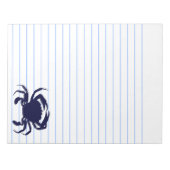 Bloc-note Crabe bleu foncé 2 (Devant)