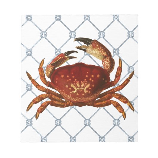 Bloc-note Crabe nautique (Devant)
