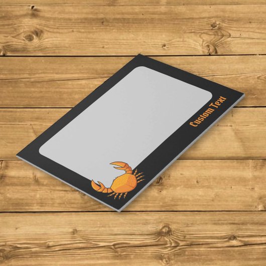 Bloc-note Crabe orange