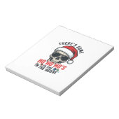 Bloc-note Crâne de Noël Ho Ho Ho Humour Design (Tourné)