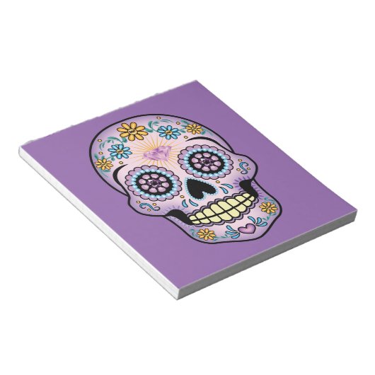Bloc-note Crâne de sucre pourpre (Incliné)