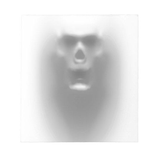 Bloc-note crâne effrayant (Devant)