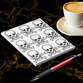 Bloc-note Crâne et os croisés