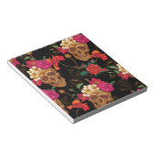 Bloc-note crâne floral (Incliné)