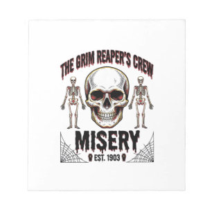 Bloc-note Crâne Halloween Effrayant Créatif Vintage Histoire