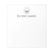 Bloc-note Crâne personnalisé  (Devant)