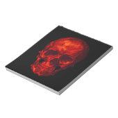 Bloc-note Crâne rouge gothique (Tourné)