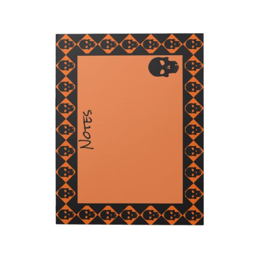 Bloc-note Crânes d'Halloween (Tourné)