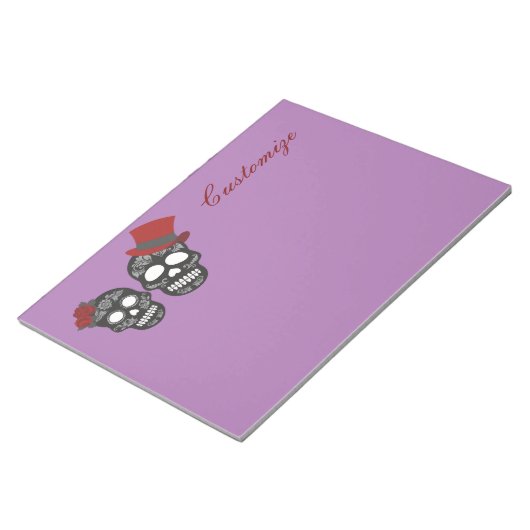 Bloc-note Crânes noirs Duo Thunder_Cove (Incliné)