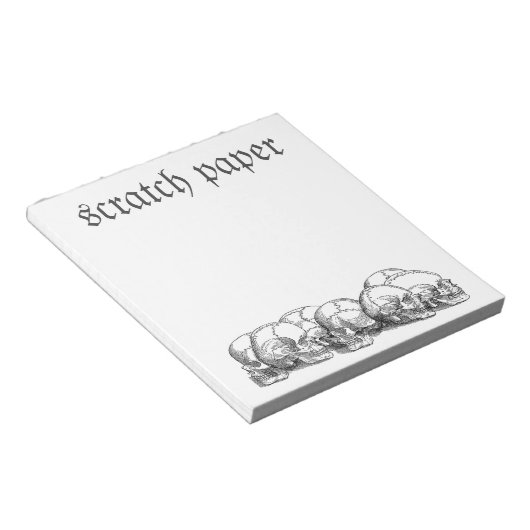 Bloc-note Crânes vintages (Incliné)