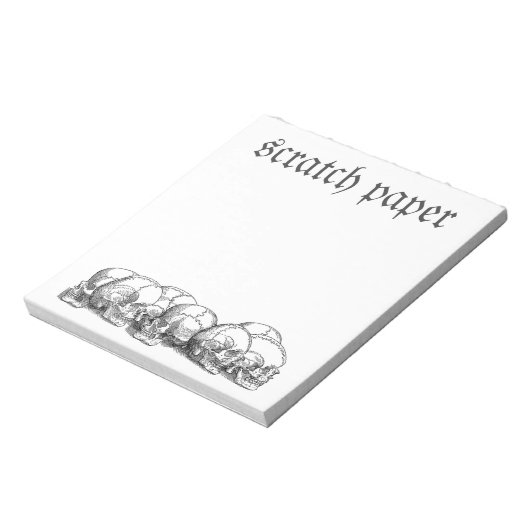 Bloc-note Crânes vintages (Tourné)