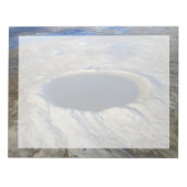 Bloc-note Cratère aérienne Pingualuit, Québec, Canada. (Devant)