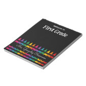 Bloc-note Crayon Arc-en-Ciel de Retour à l'École  (Tourné)