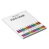 Bloc-note Crayon Arc-en-Ciel de Retour à l'École  (Incliné)