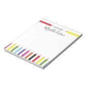 Bloc-note Crayon arc-en-ciel Note de l'enseignant (Tourné)