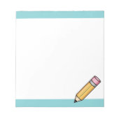 Bloc-note Crayon carton jaune mignon (Devant)