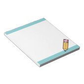 Bloc-note Crayon de dessin animé jaune mignon (Incliné)