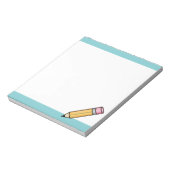 Bloc-note Crayon de dessin animé jaune mignon (Tourné)