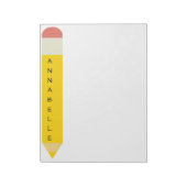 Bloc-note Crayon école jaune (Tourné)