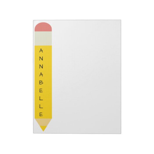 Bloc-note Crayon école jaune (Tourné)