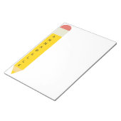 Bloc-note Crayon école jaune (Incliné)