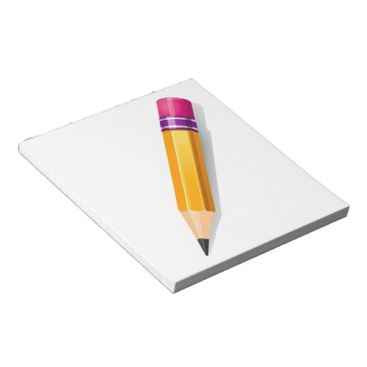 Bloc-note crayon en bois (Incliné)