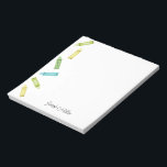 Bloc-note Crayon Hello<br><div class="desc">Ce bloc-notes est doté de crayons colorés</div>